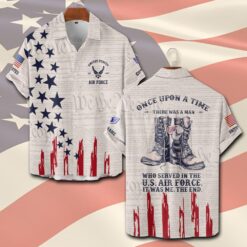 US Air Force , Served With Pride - Short Sleeve Button Shirt