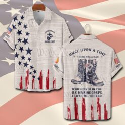 US Marine Corps, Lest We Forget - Short Sleeve Button Shirt