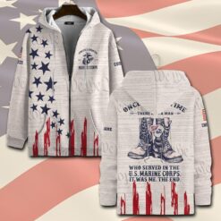 US Marine Corps, E 7 Marines Gunnery Sergeant - Zip Hoodie