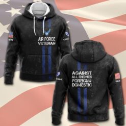 US Air Force , American By Birth, Veteran By Choice - Hoodie