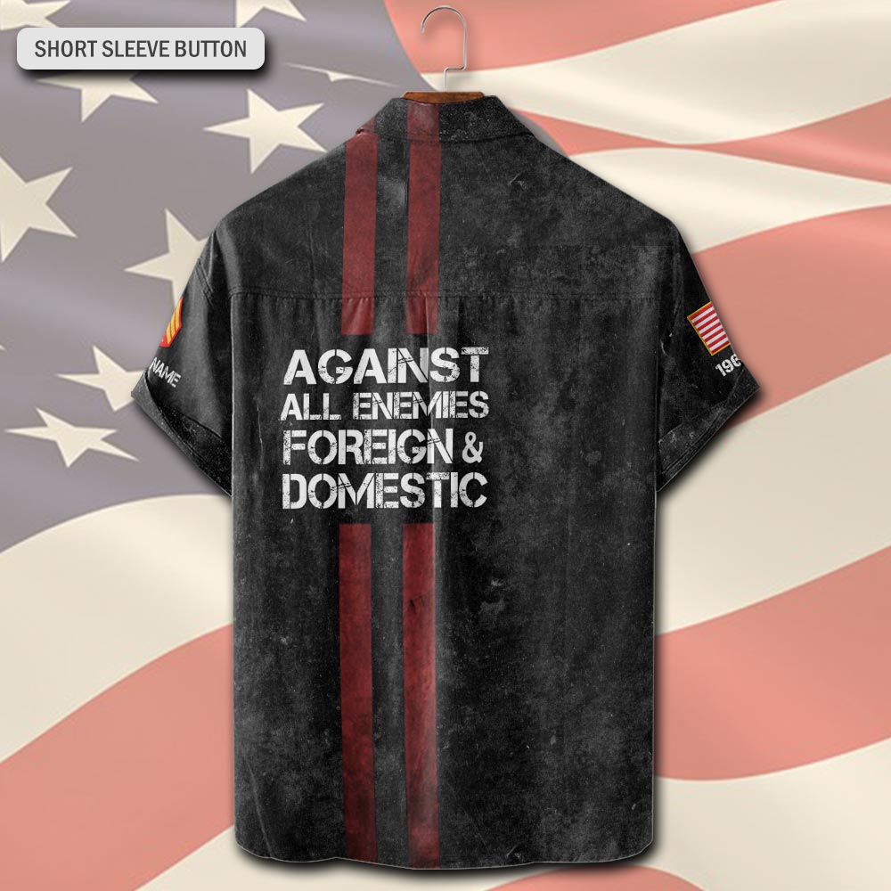 US Marine Corps, E 5 Marines Sergeant - Short Sleeve Button Shirt - Image 3