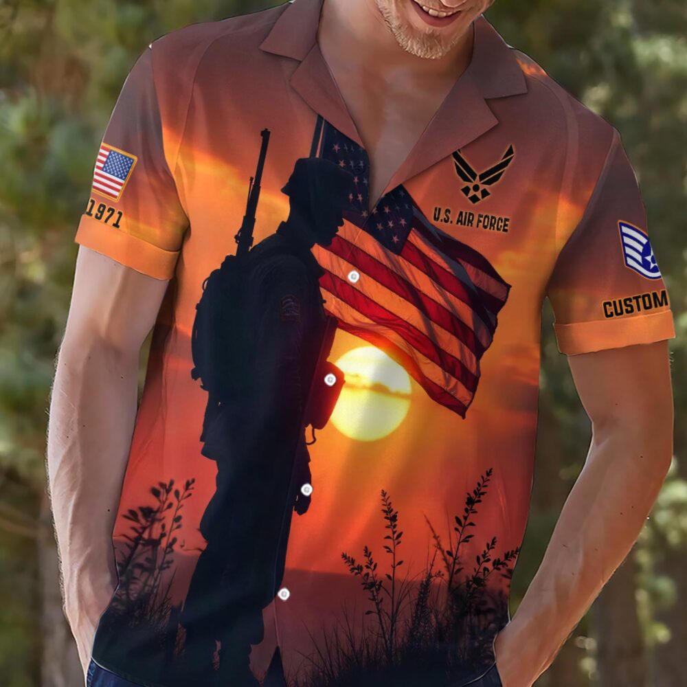 US Air Force , Honoring All Who Served - Hawaii Shirt - Image 2