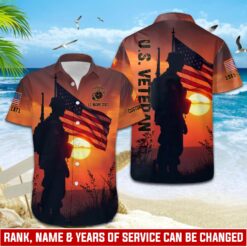 US Marine Corps, E 8 Marines First Sergeant - Hawaii Shirt