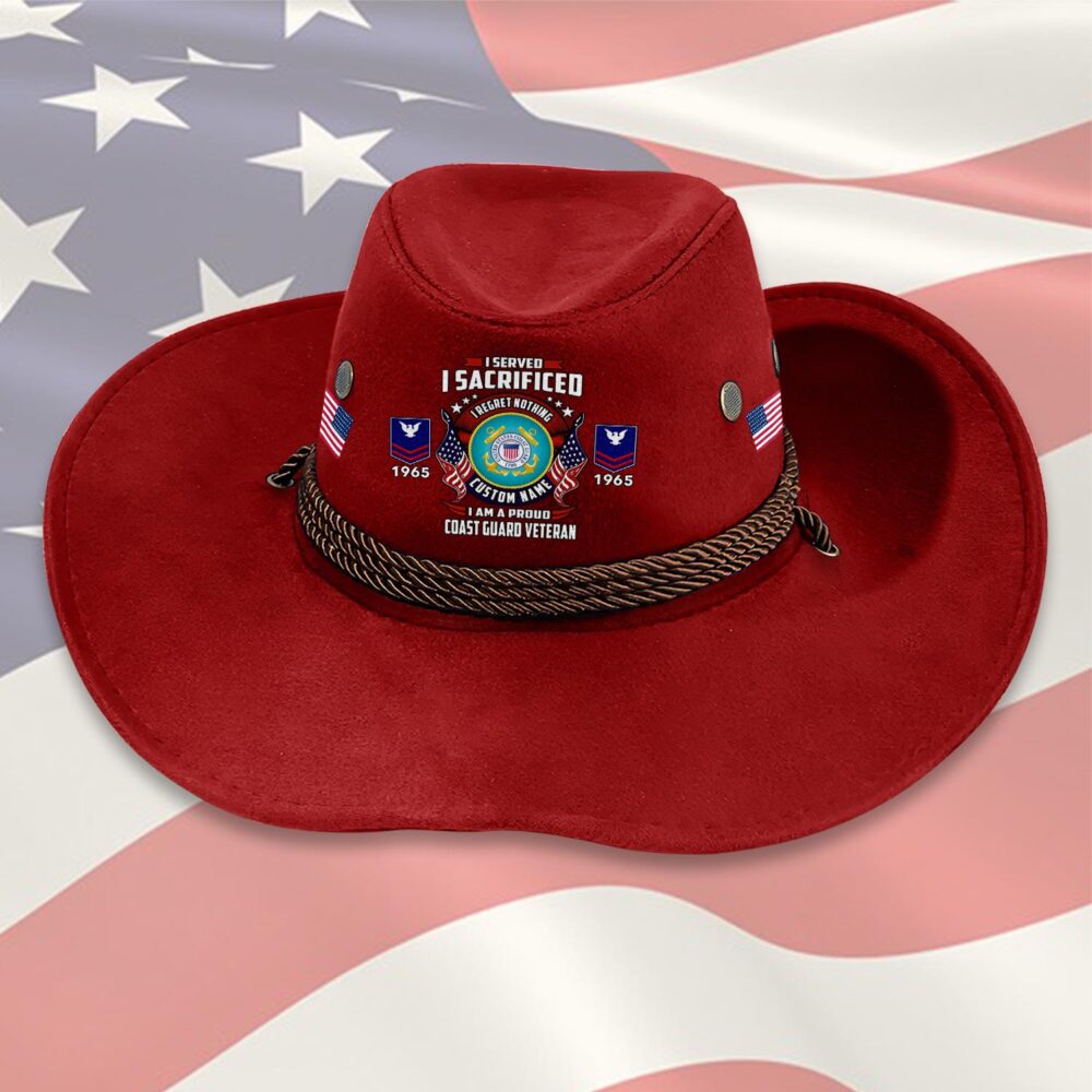 US Coast Guard, E 7 Red - Cowboy Hat - Image 7