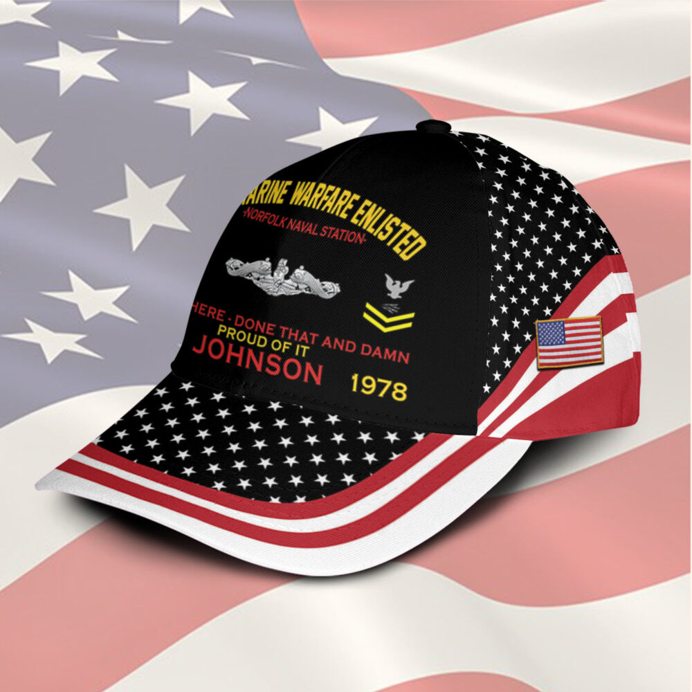 Navy Badge, Always Remember, Never Forget - Classic Cap - Image 2