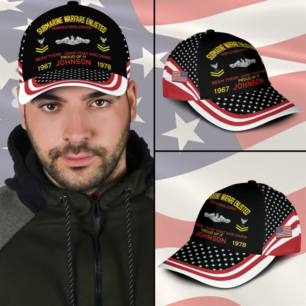 Navy Badge, Always Remember, Never Forget - Classic Cap - Image 3