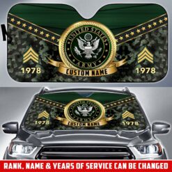 US Army, Duty, Honor, Country - Car Sun Shade