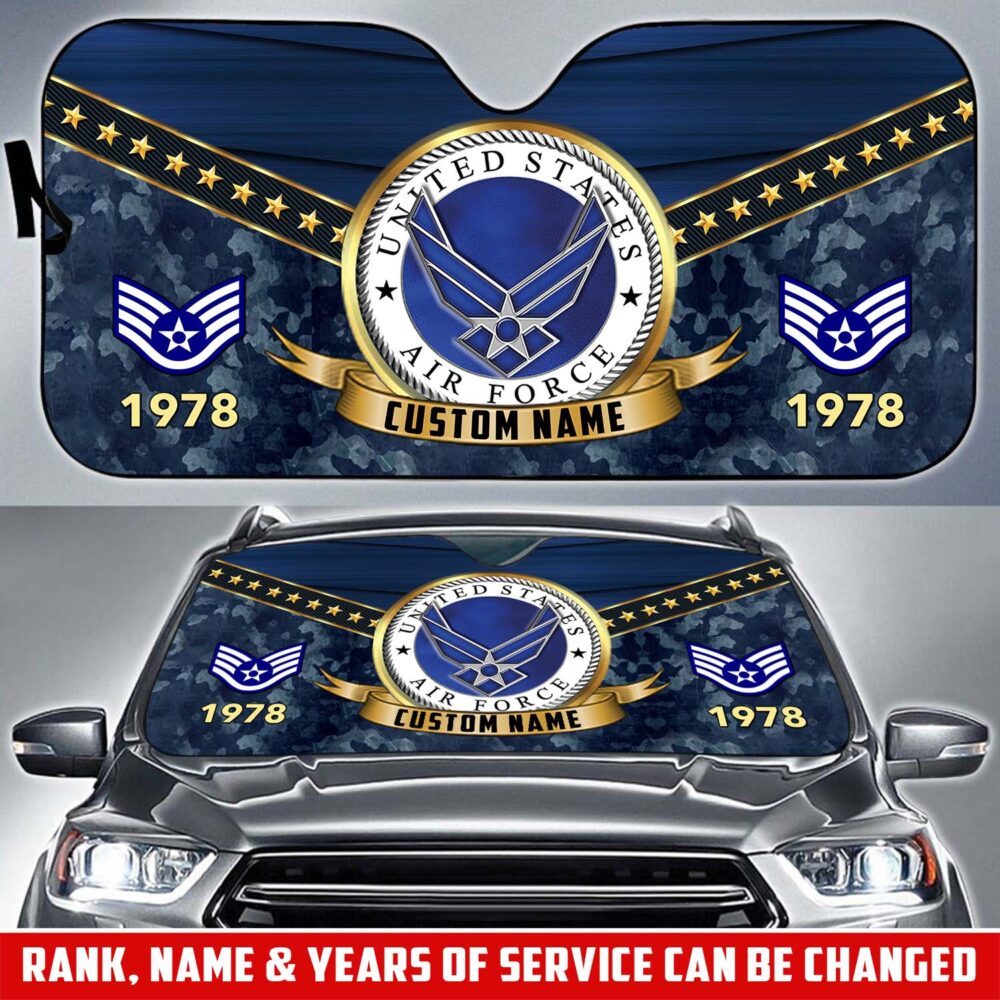 US Air Force , Freedom Isn't Free - Car Sun Shade