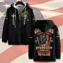 US Army, E 6 Army Staff Sergeant - Zip Hoodie