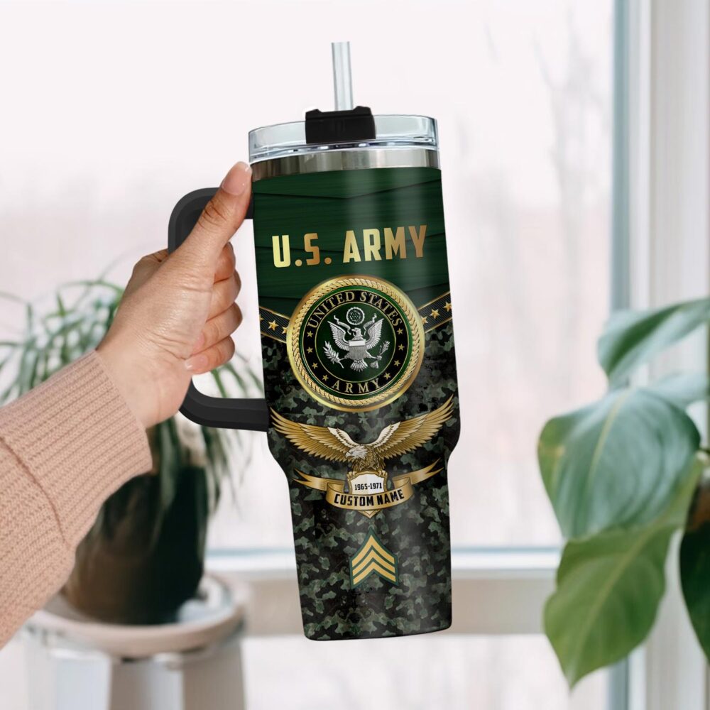 US Army, Lest We Forget - Stainless Steel Tumbler 40oz - Image 2
