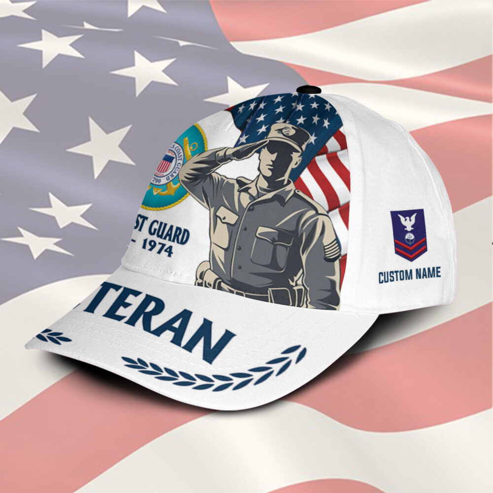 US Coast Guard, E 4 Gold - Classic Cap - Image 2