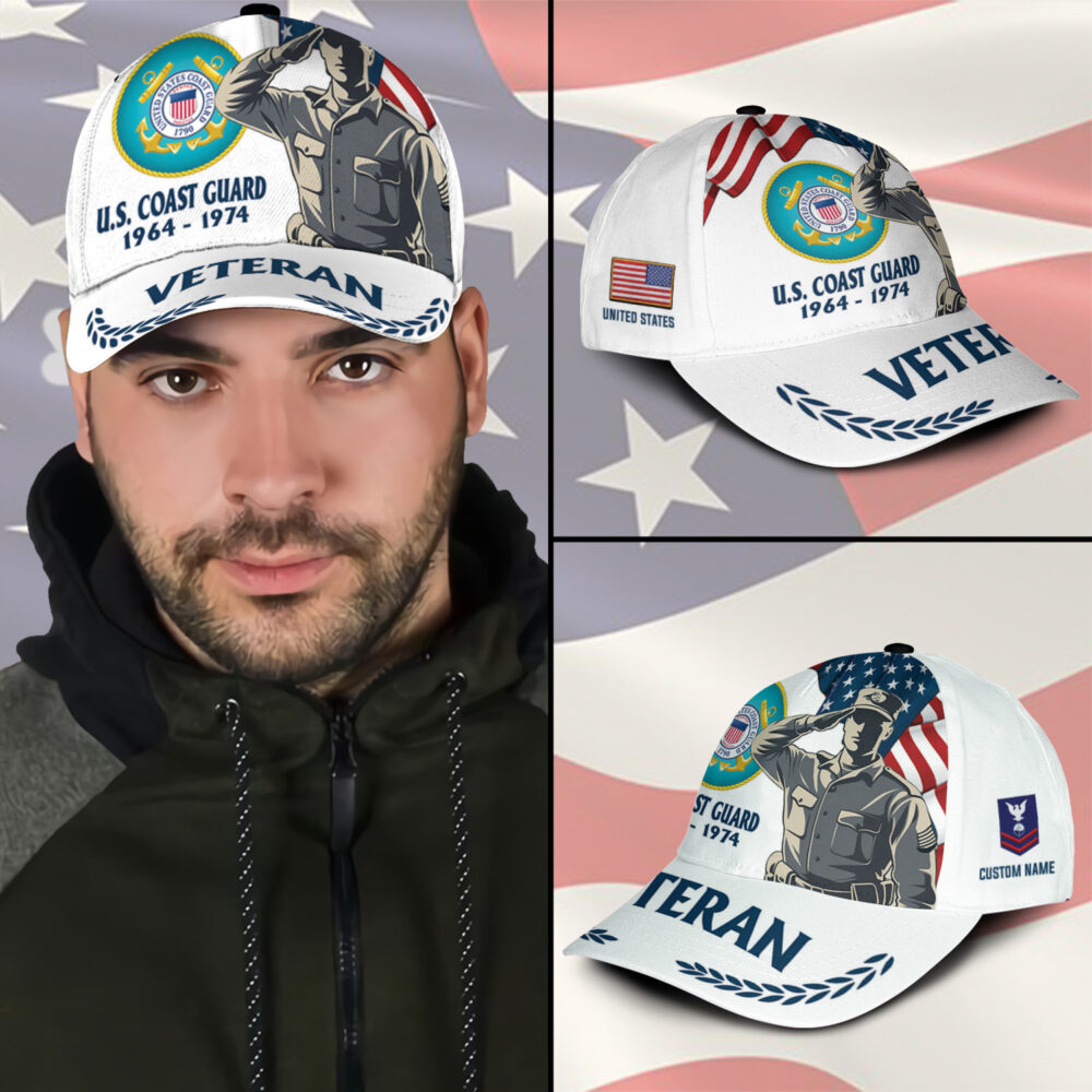 US Coast Guard, E 4 Gold - Classic Cap - Image 3