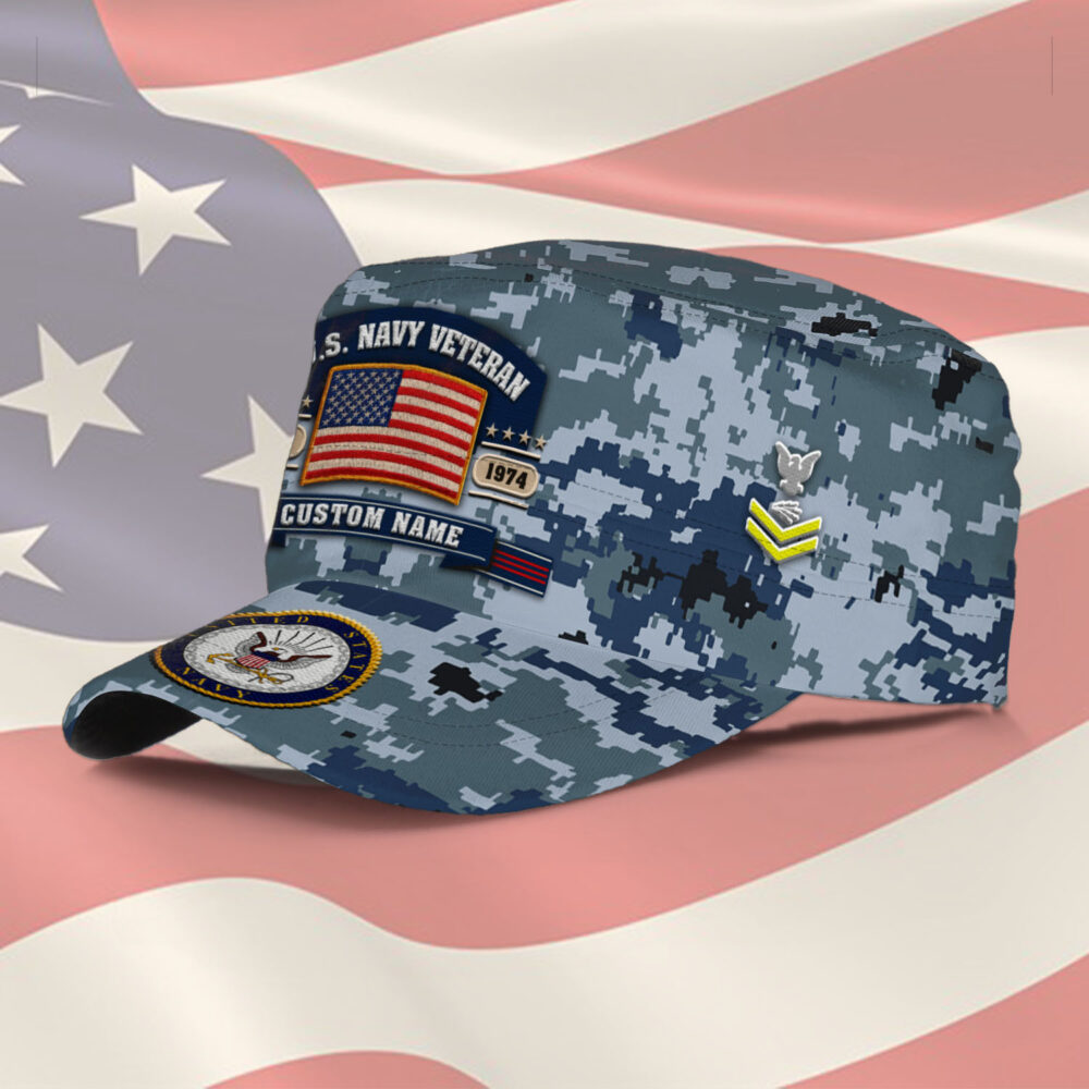 US Navy, E 7 Red - Military Cap - Image 2
