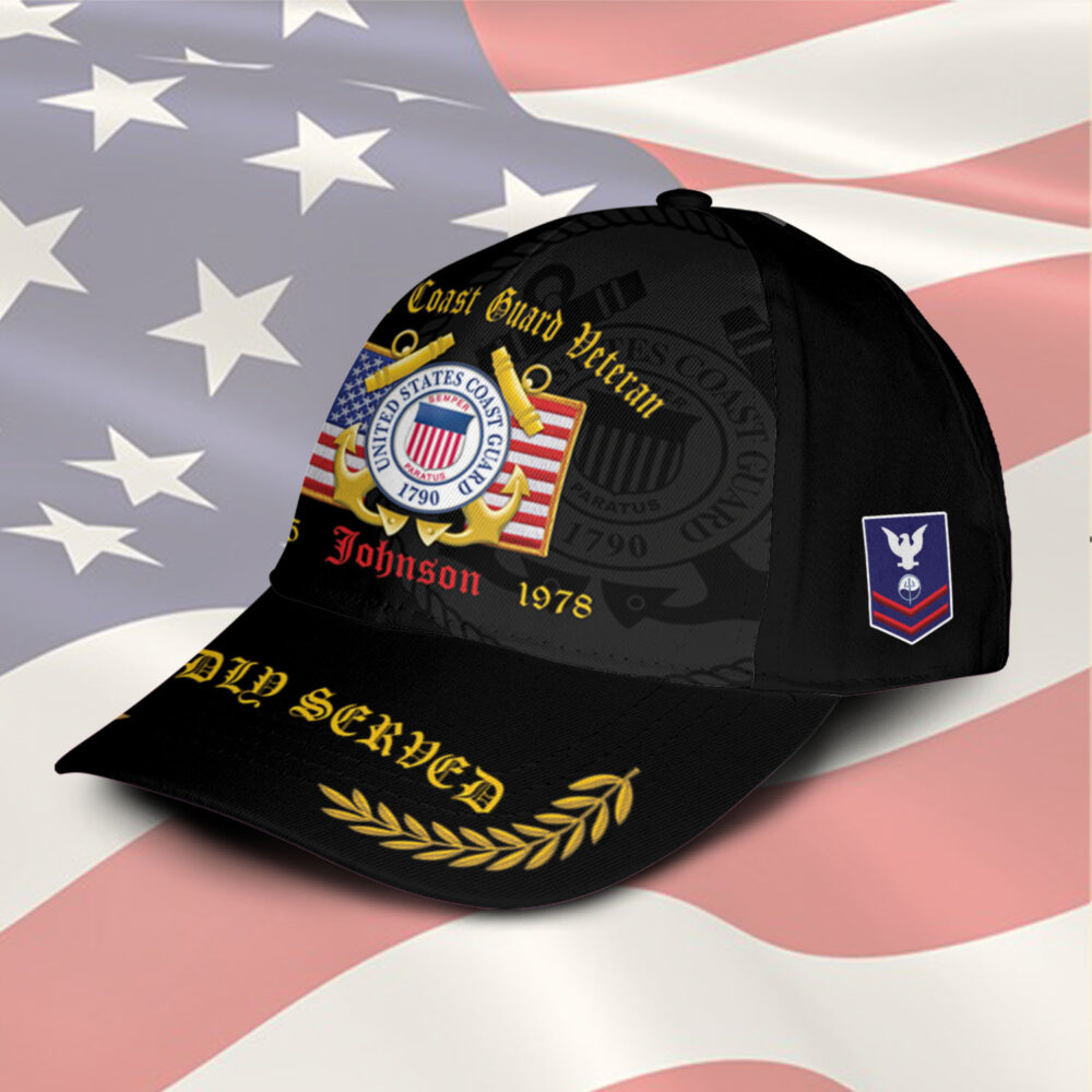 US Coast Guard, Land Of The Free, Because Of The Brave - Classic Cap - Image 2