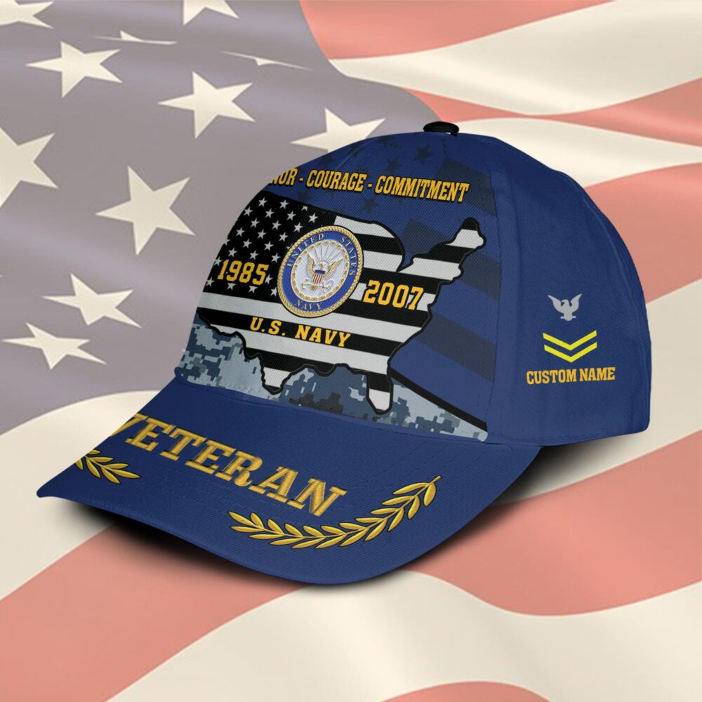 US Navy, E 7 Red - Classic Cap - Image 2