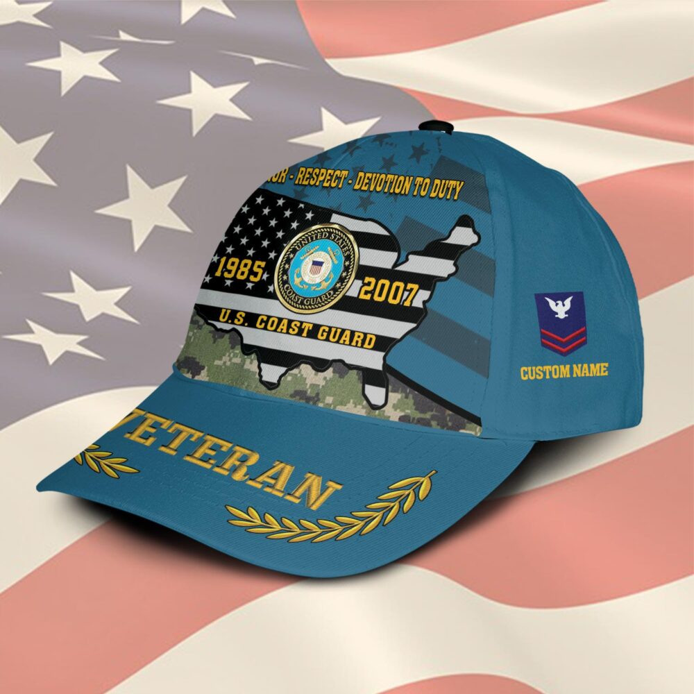 US Coast Guard, E 3 White - Classic Cap - Image 2