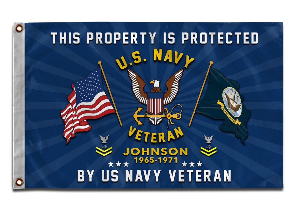 US Navy, E 4 Red - Flying Flag 5×8 Feet(152×244 Cm) - Image 3