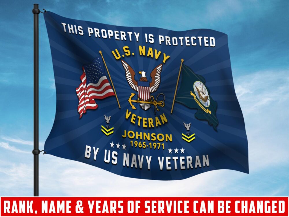 US Navy, E 4 Red - Flying Flag 5×8 Feet(152×244 Cm)