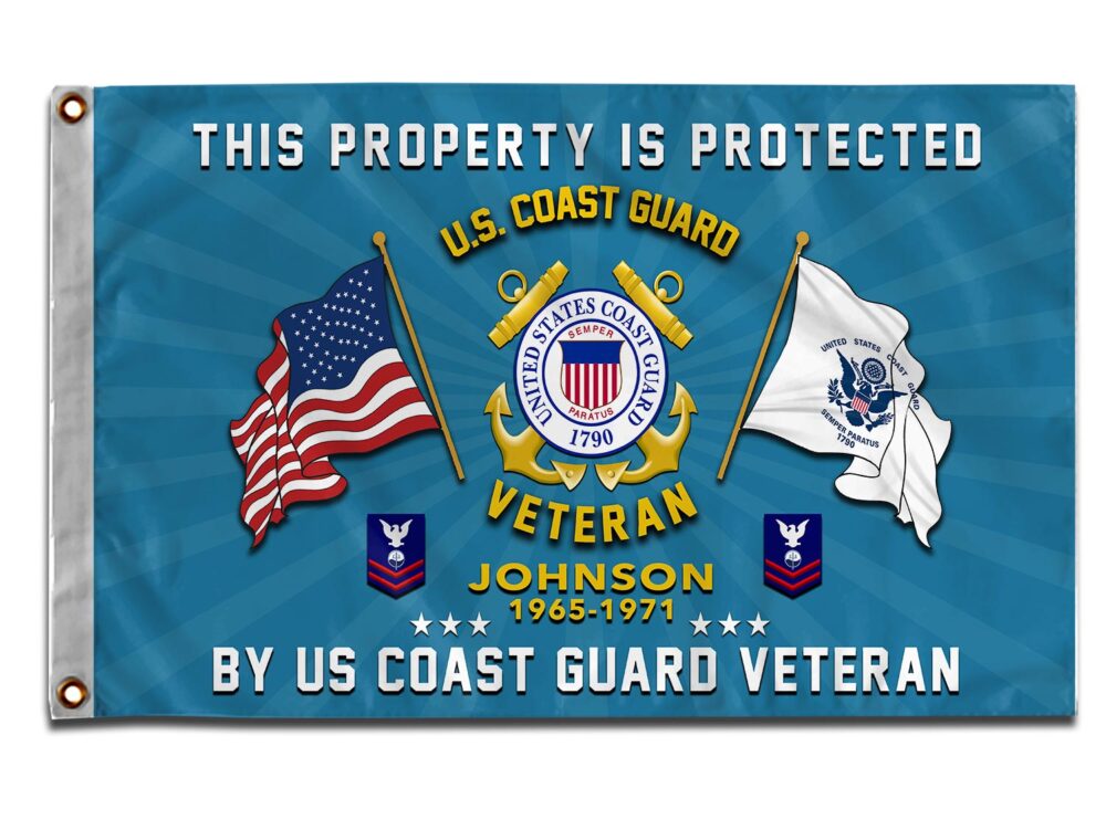US Coast Guard, No One Fights Alone - Flying Flag 5×8 Feet(152×244 Cm) - Image 3