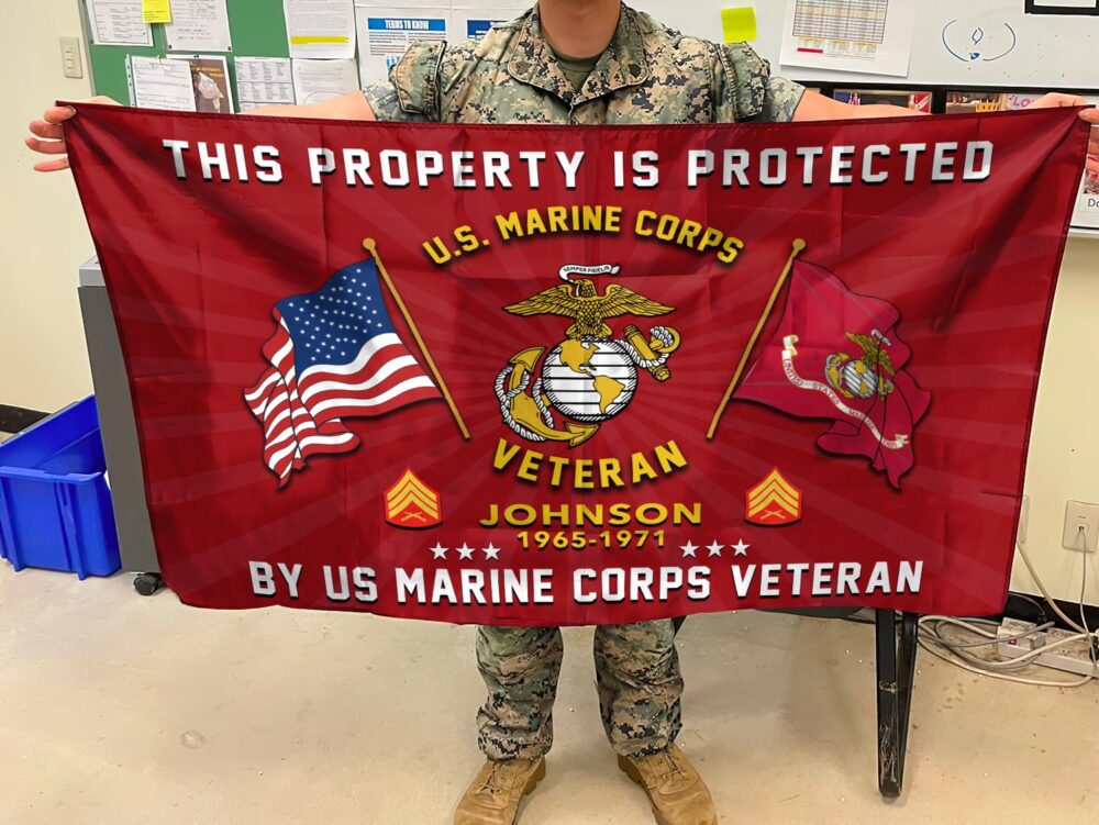 US Marine Corps, Defender of Freedom - Flying Flag 5×8 Feet(152×244 Cm) - Image 2