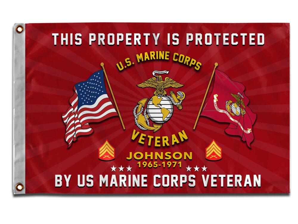 US Marine Corps, Defender of Freedom - Flying Flag 5×8 Feet(152×244 Cm) - Image 3