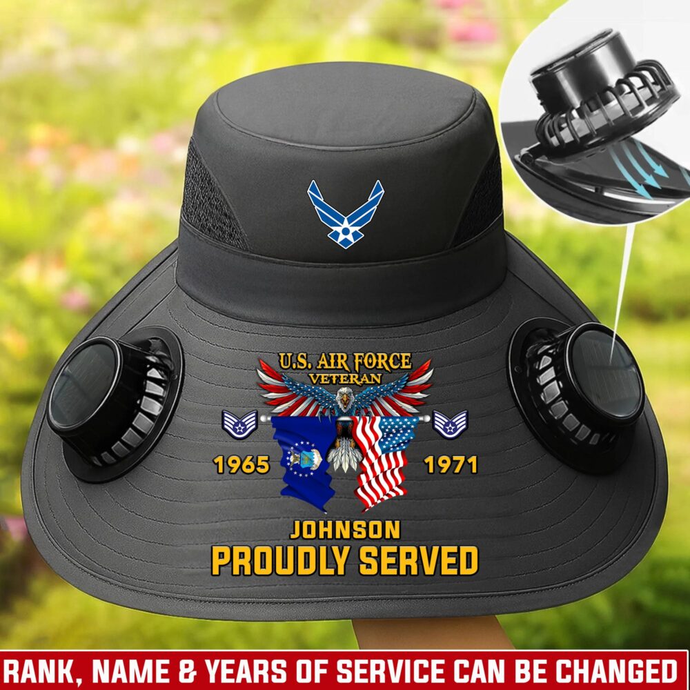 US Air Force , O 5 Air Force Lieutenant Colonel - Solar Powered Fan Hat