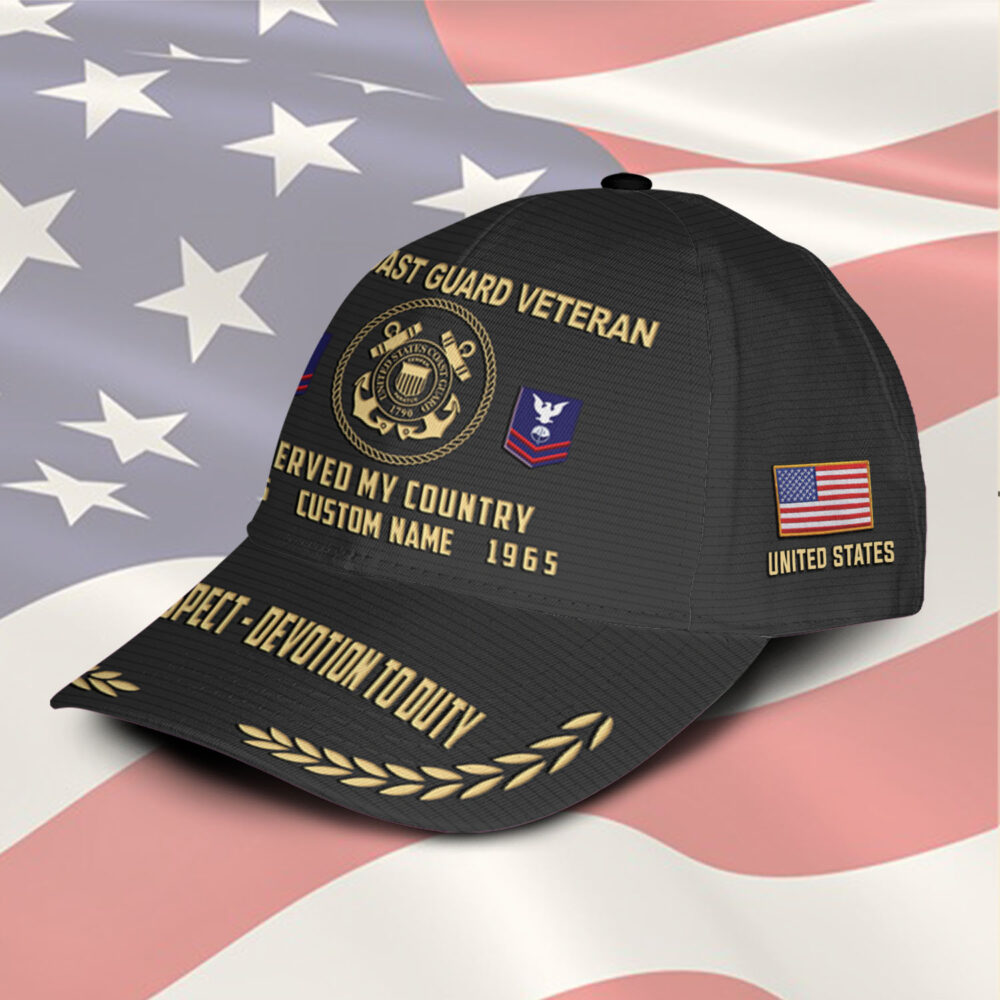 US Coast Guard, E 2 White - Classic Cap - Image 2