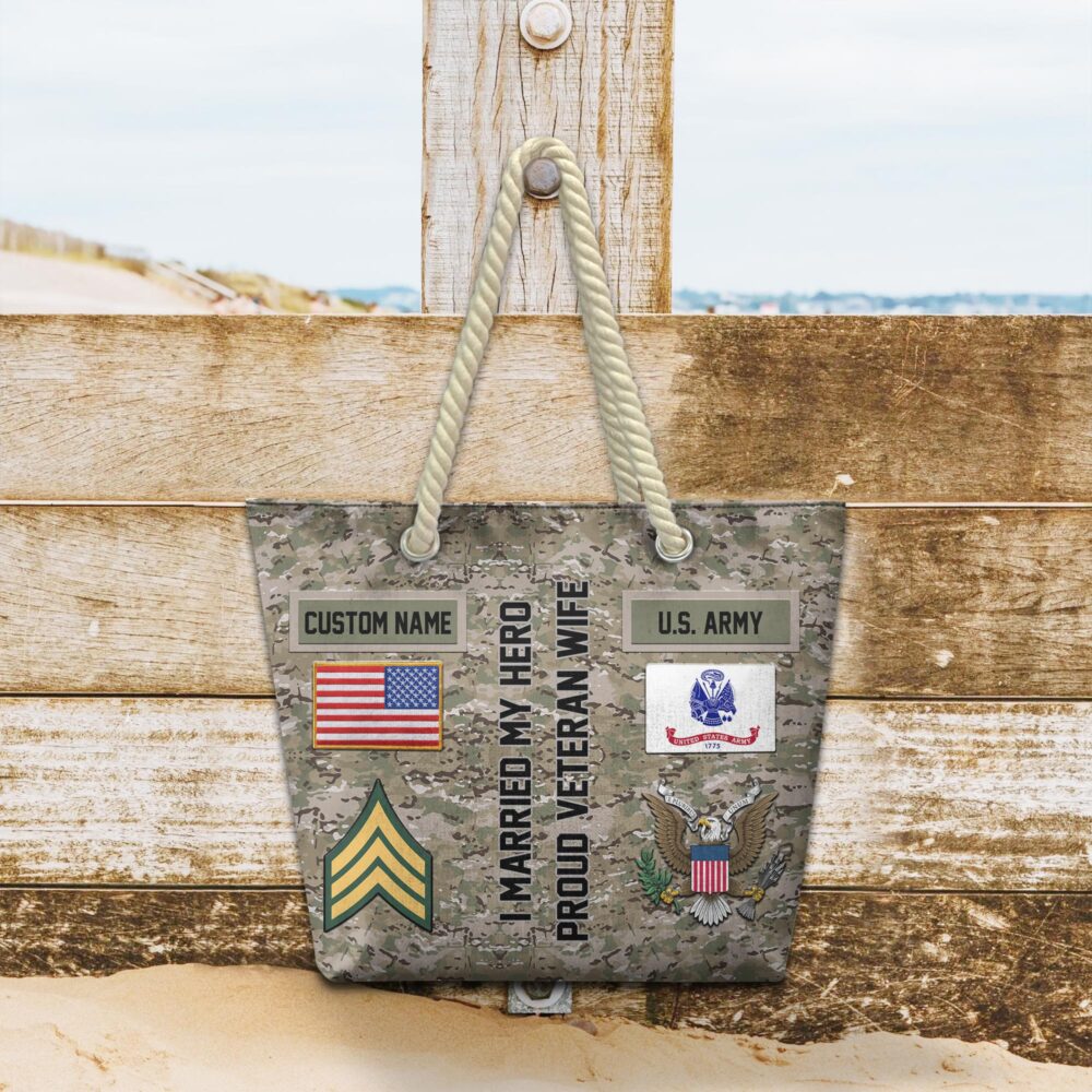 US Army, No One Gets Left Behind - Beach Bag - Image 2