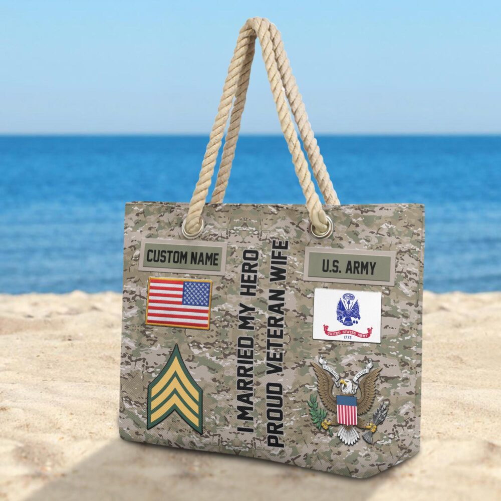 US Army, No One Gets Left Behind - Beach Bag - Image 3