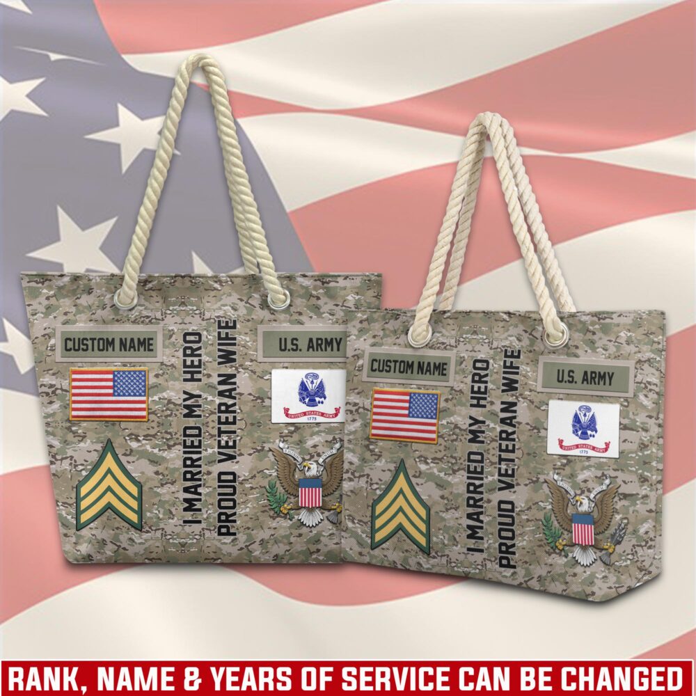 US Army, No One Gets Left Behind - Beach Bag