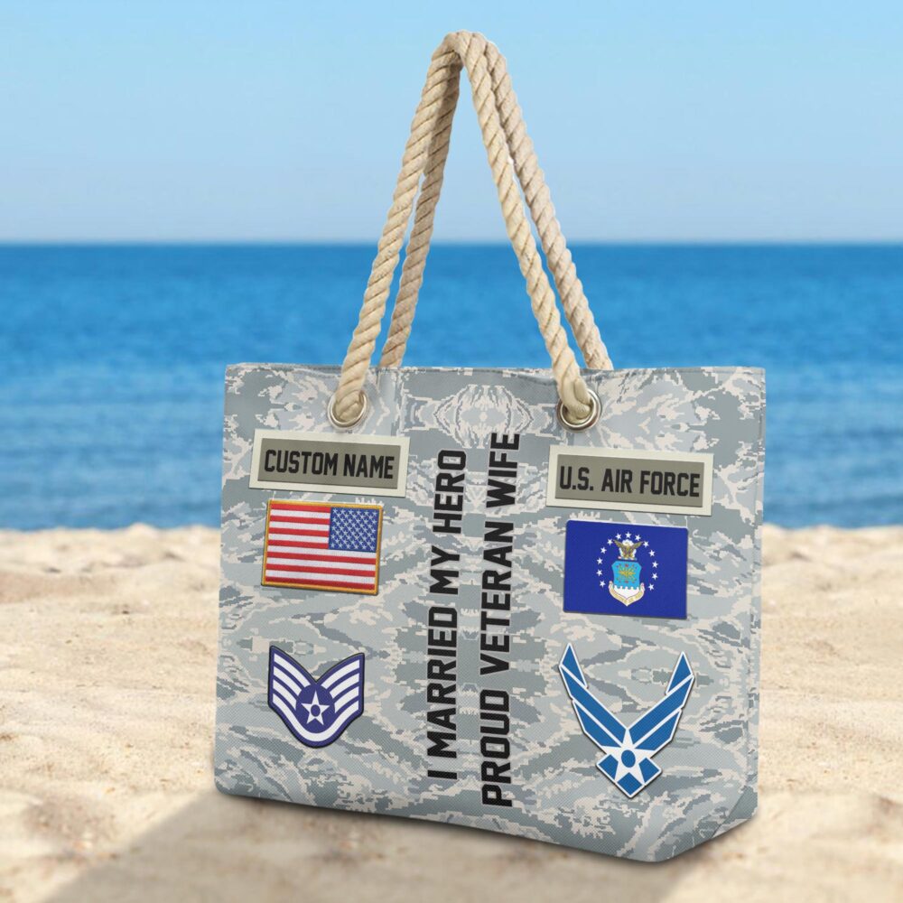 US Air Force, Honor The Fallen - Beach Bag - Image 3