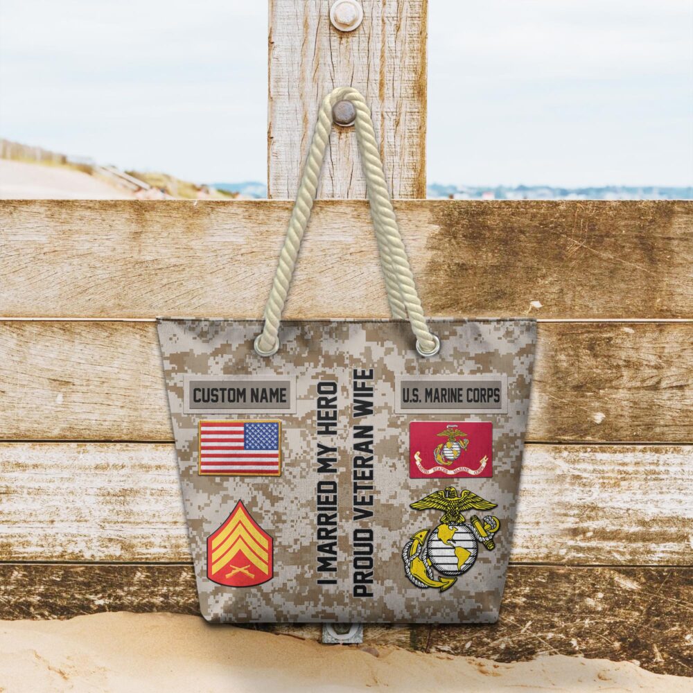 US Marine Corps, All Gave Some, Some Gave All - Beach Bag - Image 2