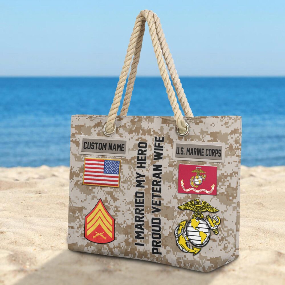 US Marine Corps, All Gave Some, Some Gave All - Beach Bag - Image 3