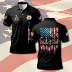 US Navy, E 3 White - Polo Shirt