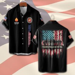US Marine Corps, Defender of Freedom - Short Sleeve Button Shirt