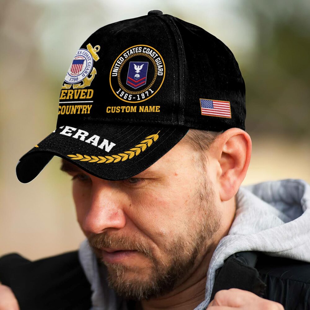 US Coast Guard, E 9 Gold - Classic Cap - Image 3