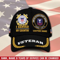 US Coast Guard, E 9 Gold - Classic Cap