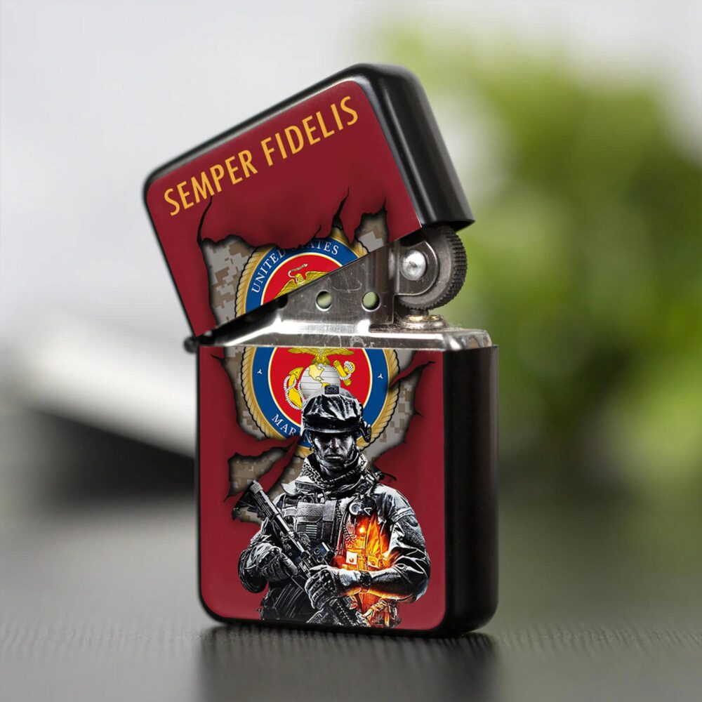 US Marine Corps, American By Birth, Veteran By Choice - Lighter - Image 2