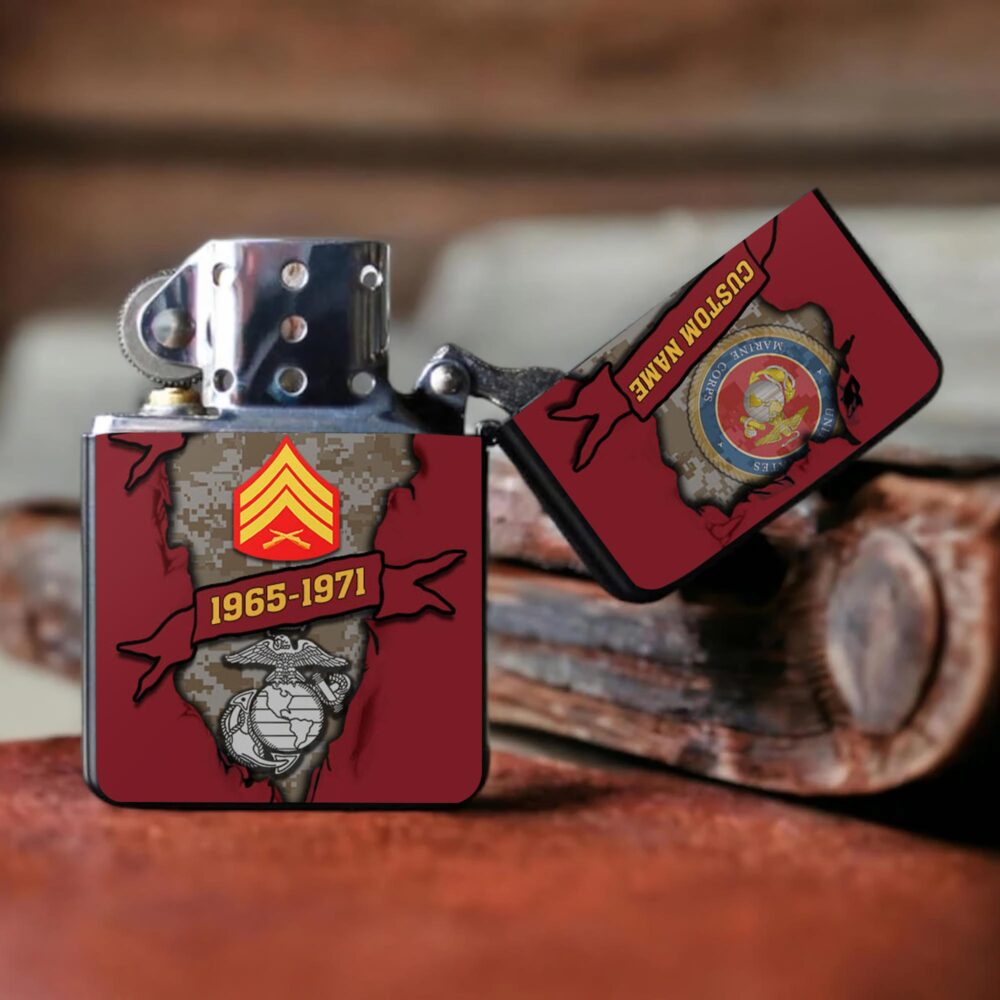 US Marine Corps, American By Birth, Veteran By Choice - Lighter - Image 3