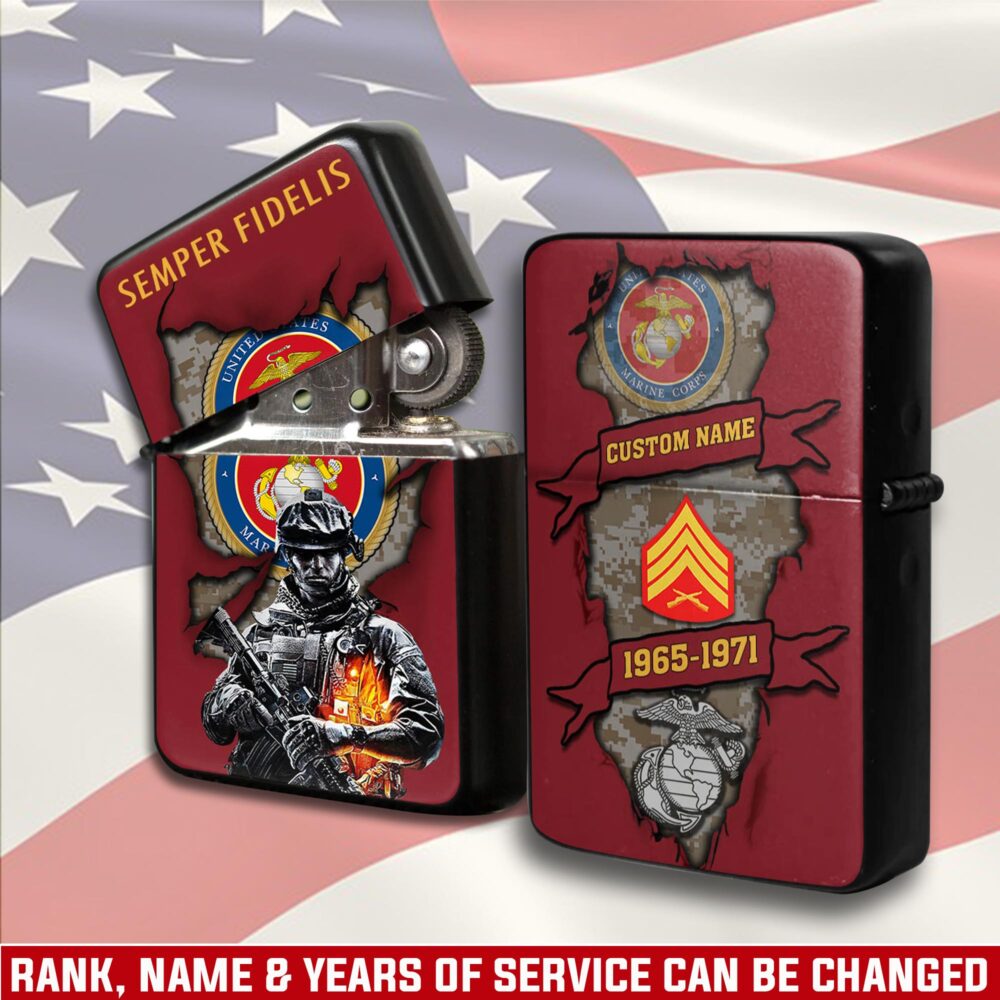 US Marine Corps, American By Birth, Veteran By Choice - Lighter