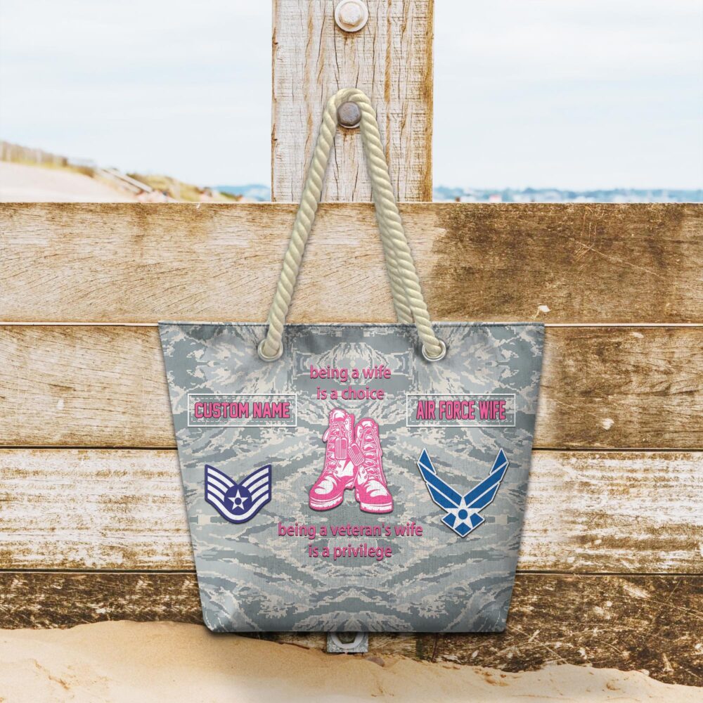 US Air Force, Service Before Self - Beach Bag - Image 2