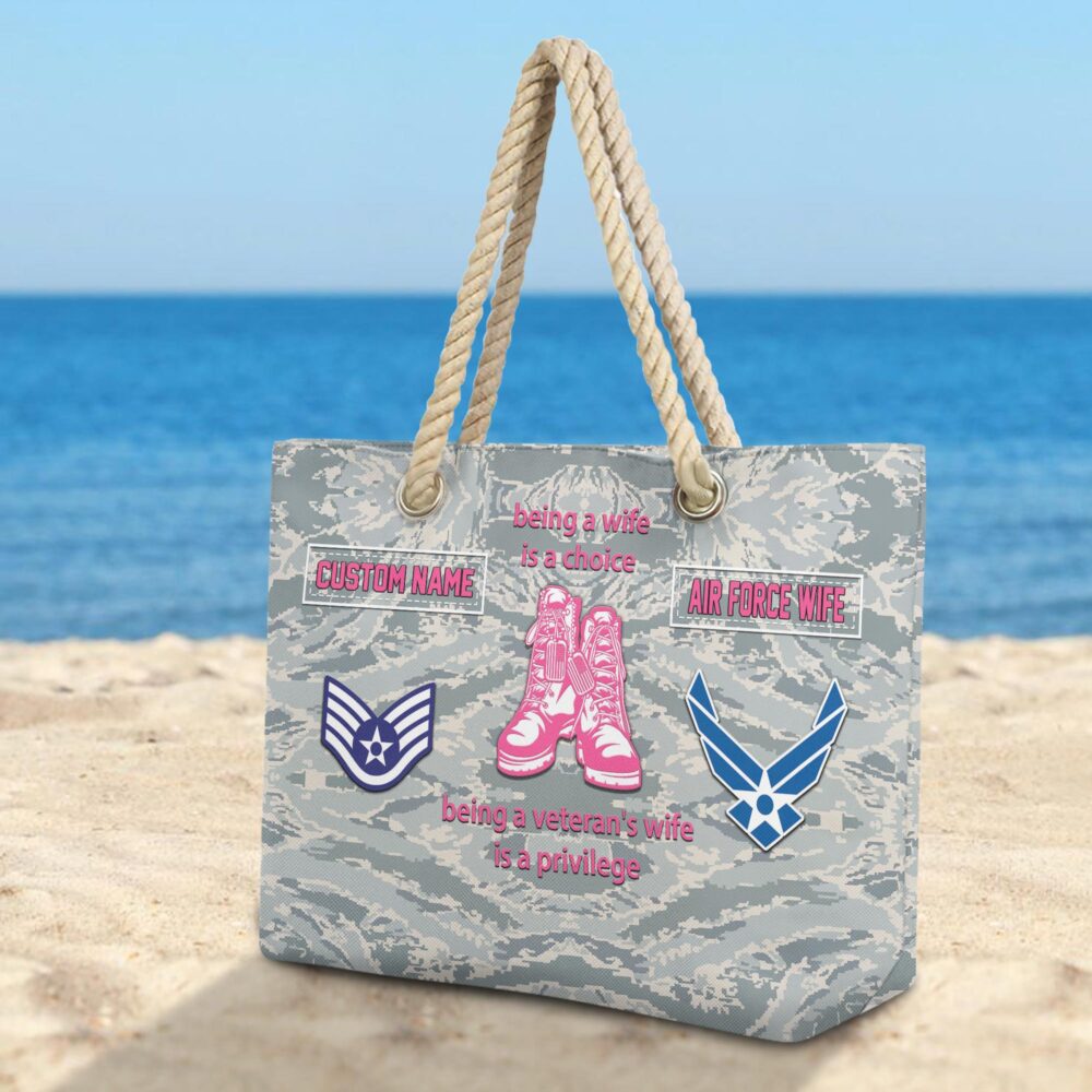 US Air Force, Service Before Self - Beach Bag - Image 3
