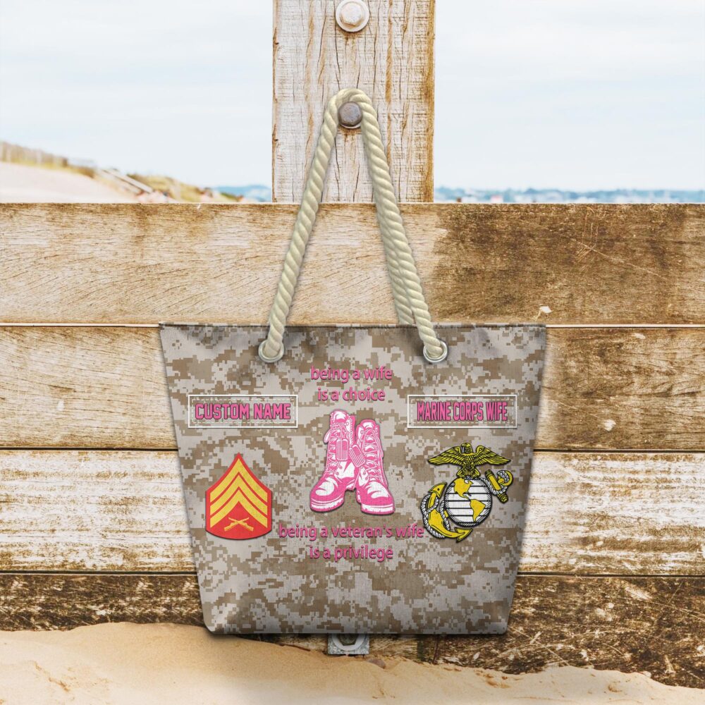 US Marine Corps, E 7 Marines Gunnery Sergeant - Beach Bag - Image 2