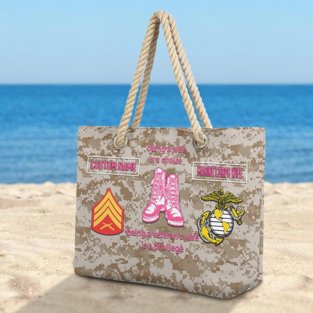 US Marine Corps, E 7 Marines Gunnery Sergeant - Beach Bag - Image 3