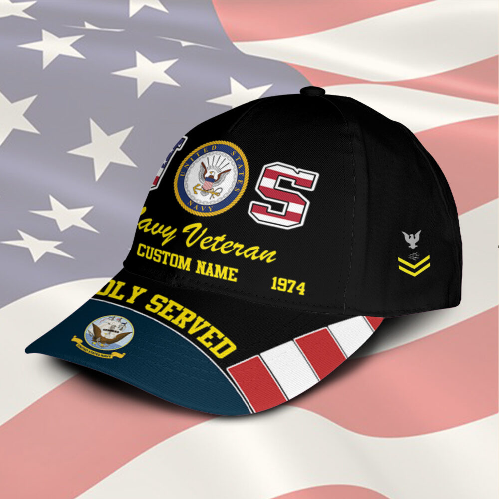 US Navy, Honoring All Who Served - Classic Cap - Image 2