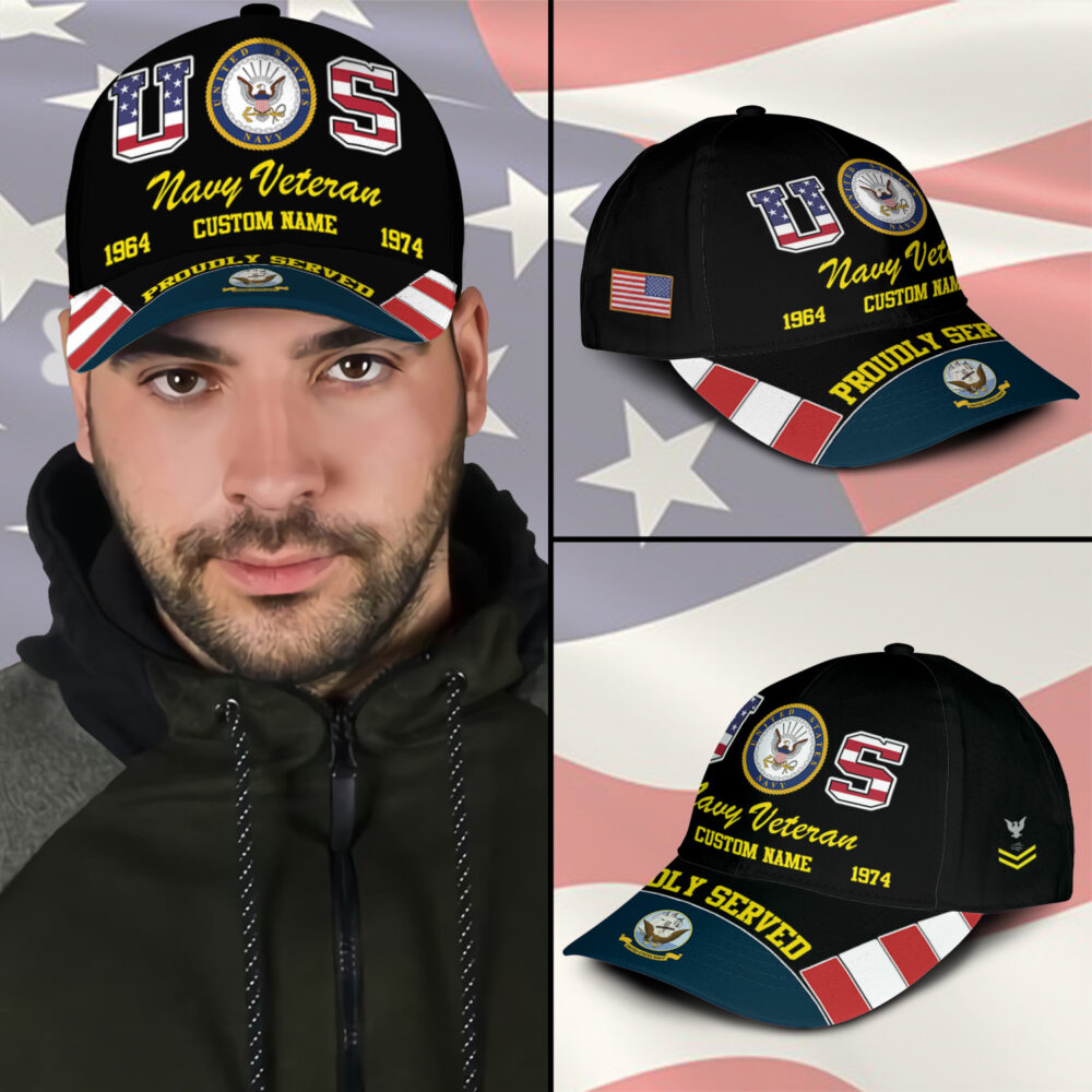 US Navy, Honoring All Who Served - Classic Cap - Image 3