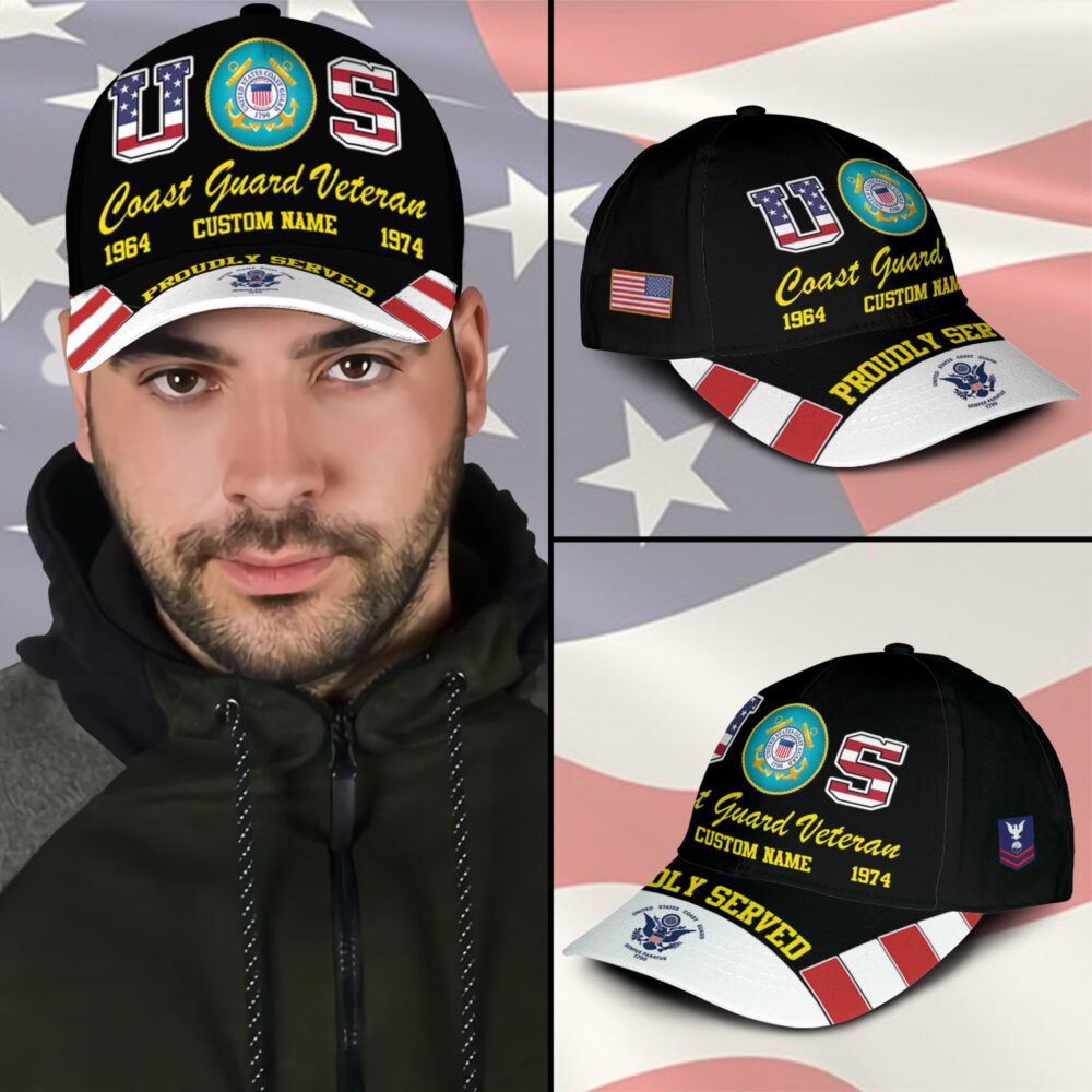 US Coast Guard, E 2 White - Classic Cap - Image 3