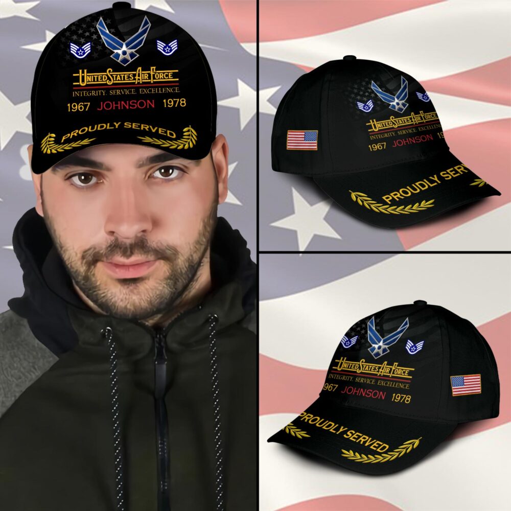 US Air Force, Duty, Honor, Country - Classic Cap - Image 3