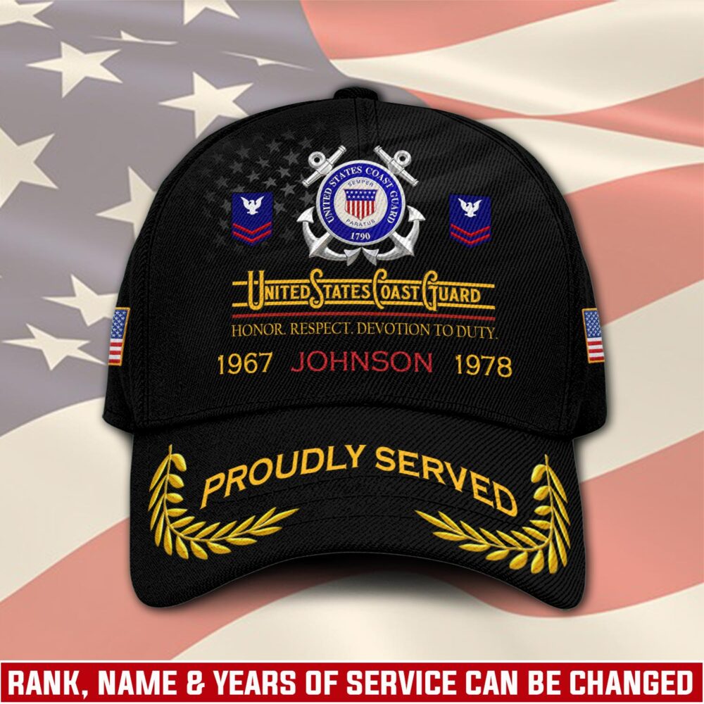 US Coast Guard, Remember - Honor - Respect - Classic Cap