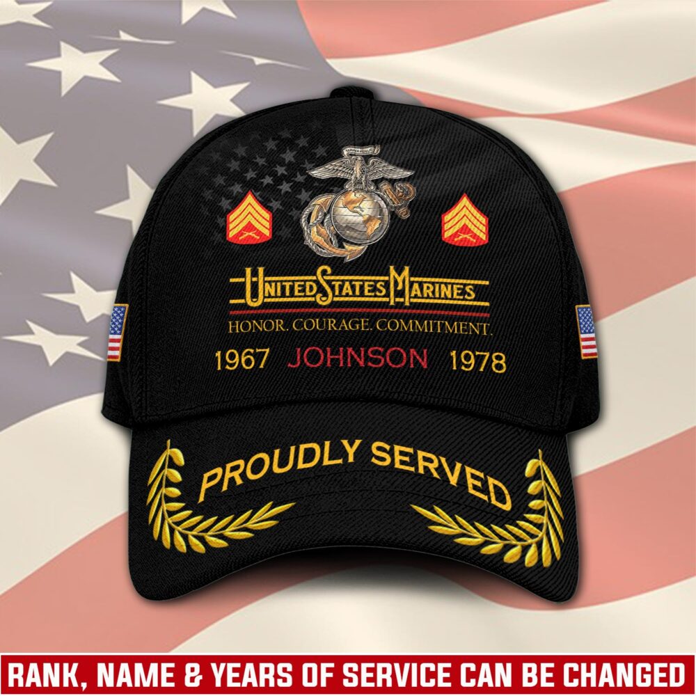 US Marine Corps, Land Of The Free, Because Of The Brave - Classic Cap